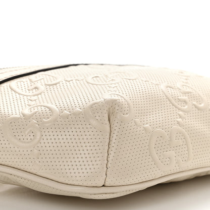 Gucci Calfskin GG Tennis Embossed Belt Bag Mystic White 9 of 10