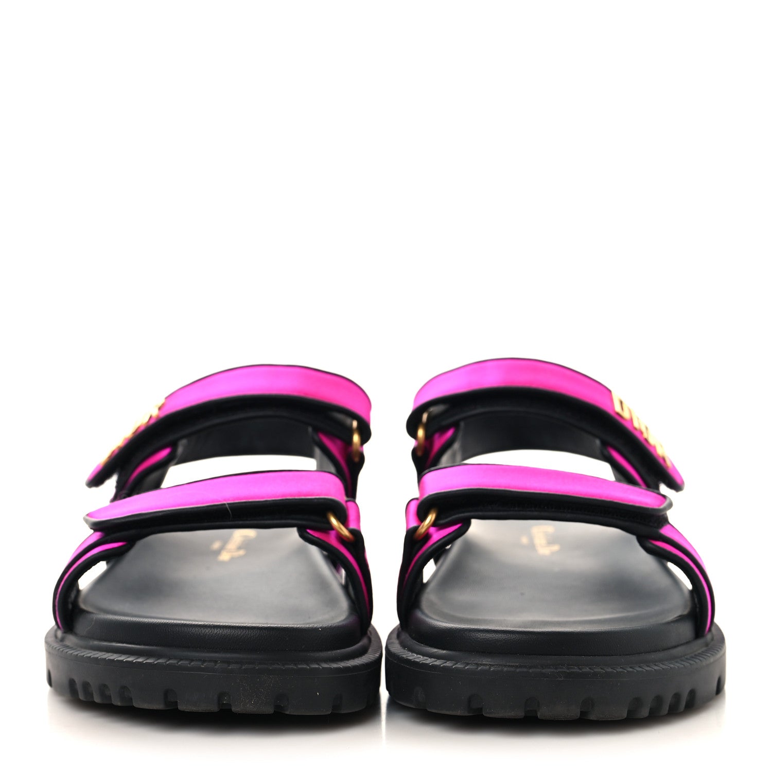 Christian Dior Satin Lambskin Dioract Sandals 39.5 Rani Pink 3 of 9
