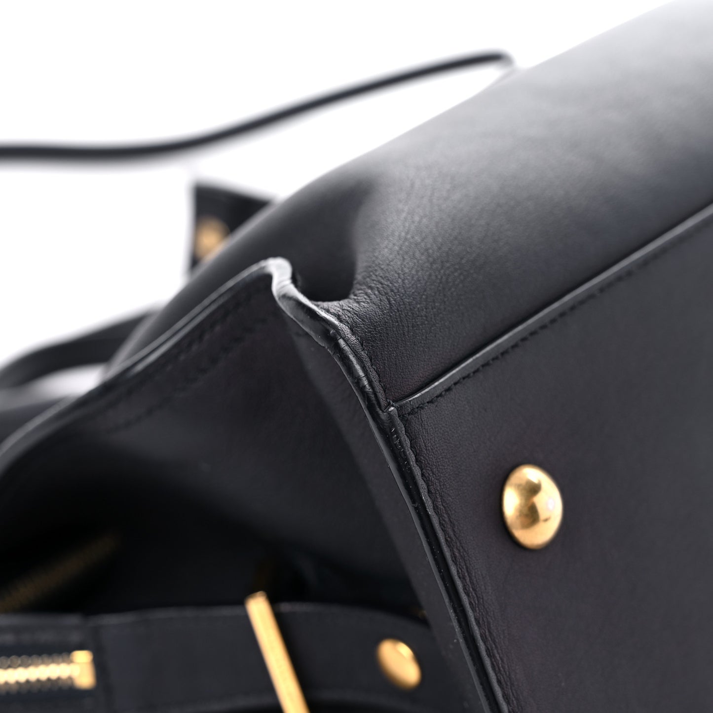 Calfskin Small Classic Y Cabas Navy Blue
