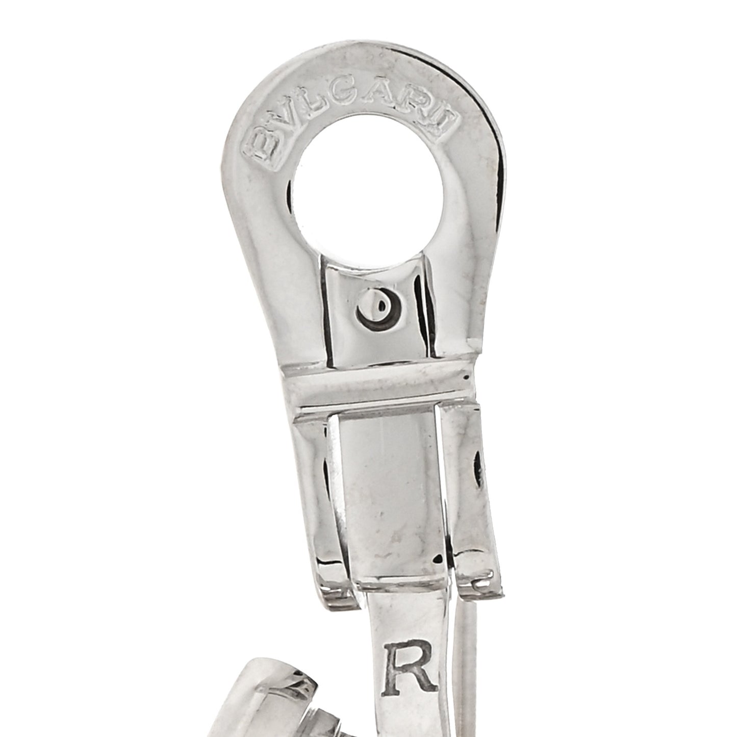 18K White Gold B.Zero1 Hoop Earrings
