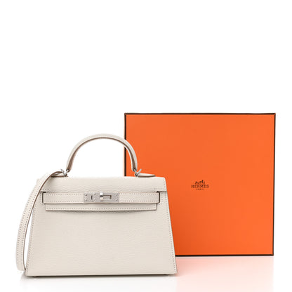 Hermes Chevre Mysore Mini Kelly Sellier 20 Mushroom 11 of 11