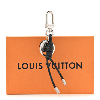 Louis Vuitton Palladium Damier Graphite Rope Bag Charm Key Holder 4 of 4