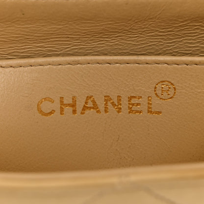 Chanel Lambskin Quilted Small Single Flap Beige 6 of 12