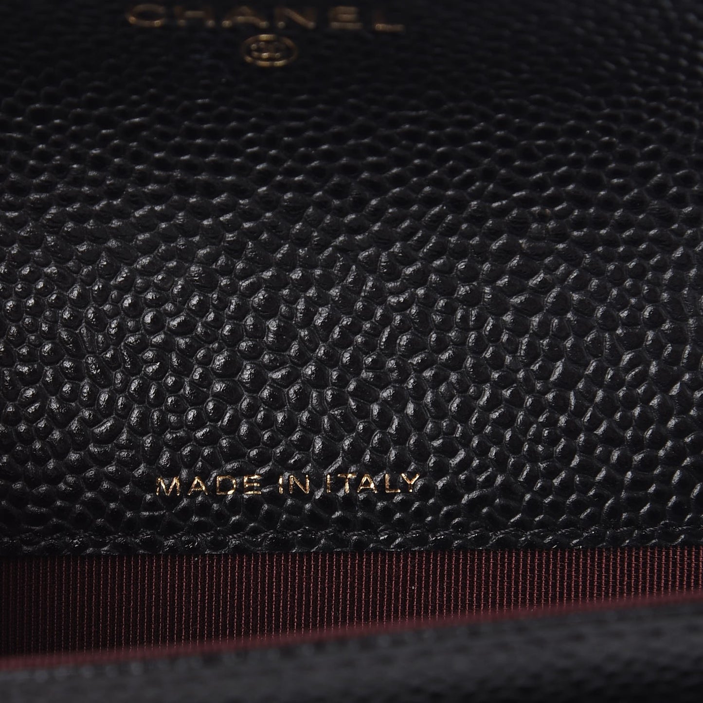 Caviar Quilted Flap Card Holder Black