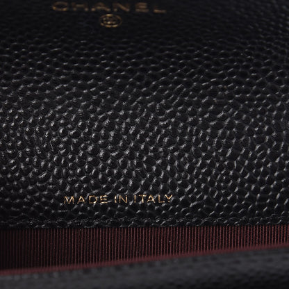 Chanel Caviar Quilted Flap Card Holder Black 7 of 9