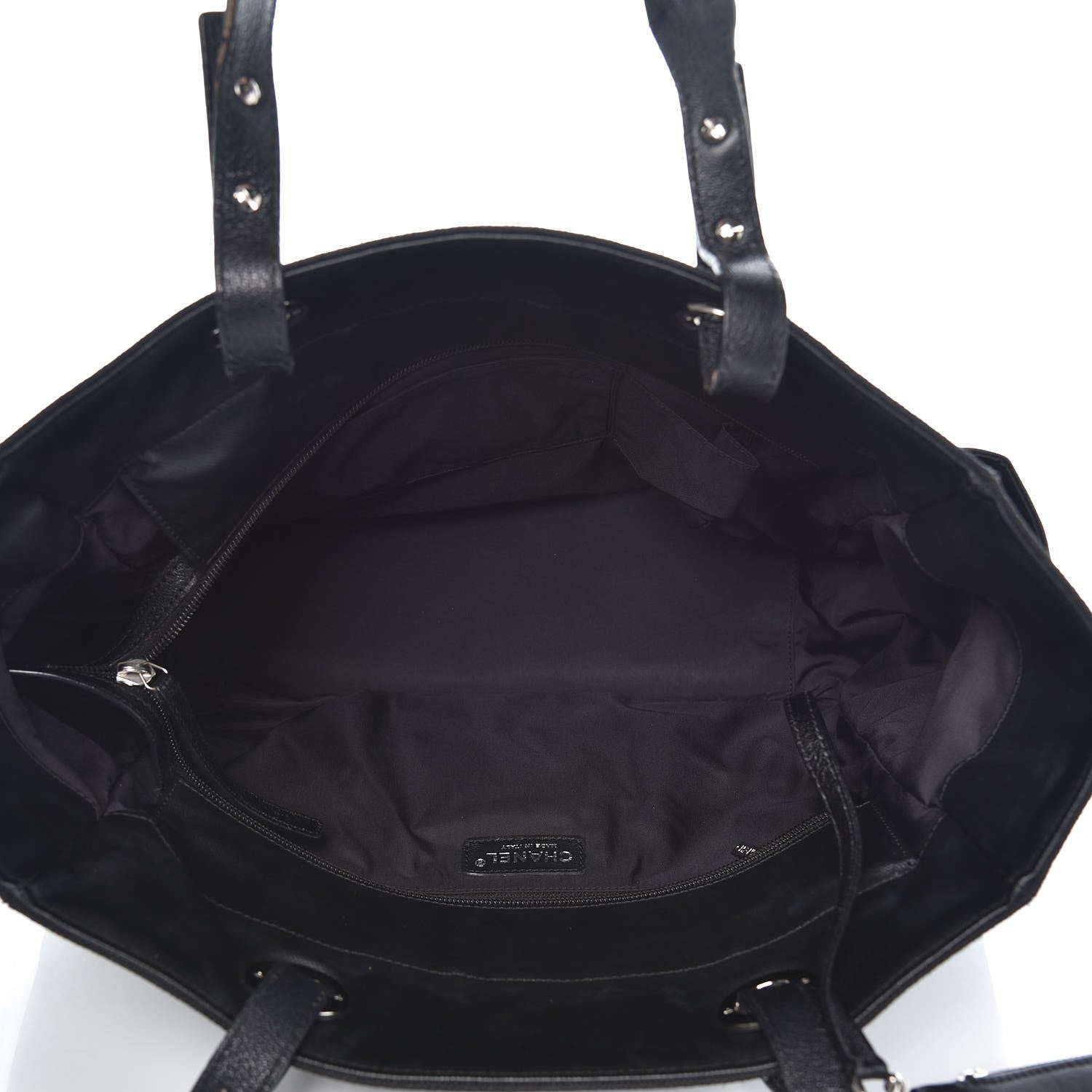 Chanel Coated Canvas Large Paris Biarritz Tote Black 6 of 19