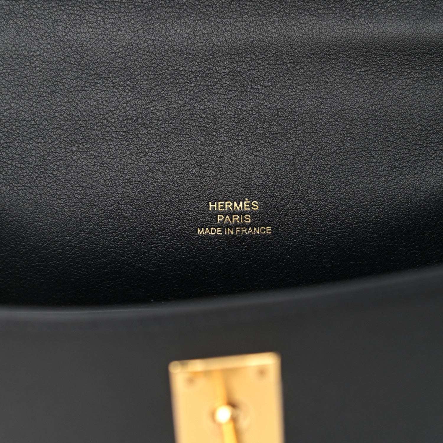 Hermes Swift Kelly Pochette Clutch Black 6 of 10