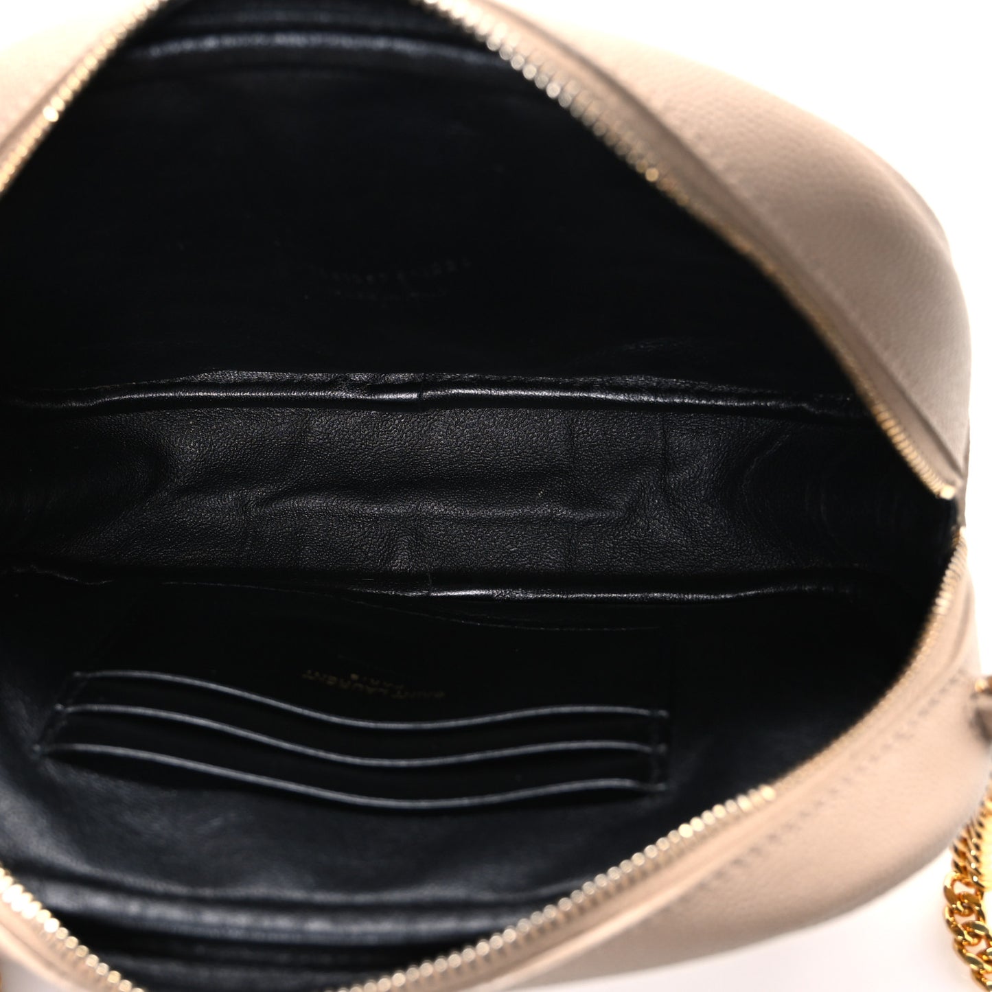 Grain De Poudre Matelasse Monogram Mini Lou Camera Bag Dark Beige
