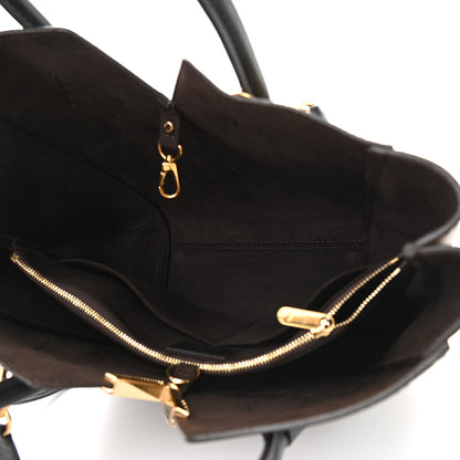 Louis Vuitton Calfskin Monogram Kimono Tote PM Black 5 of 10
