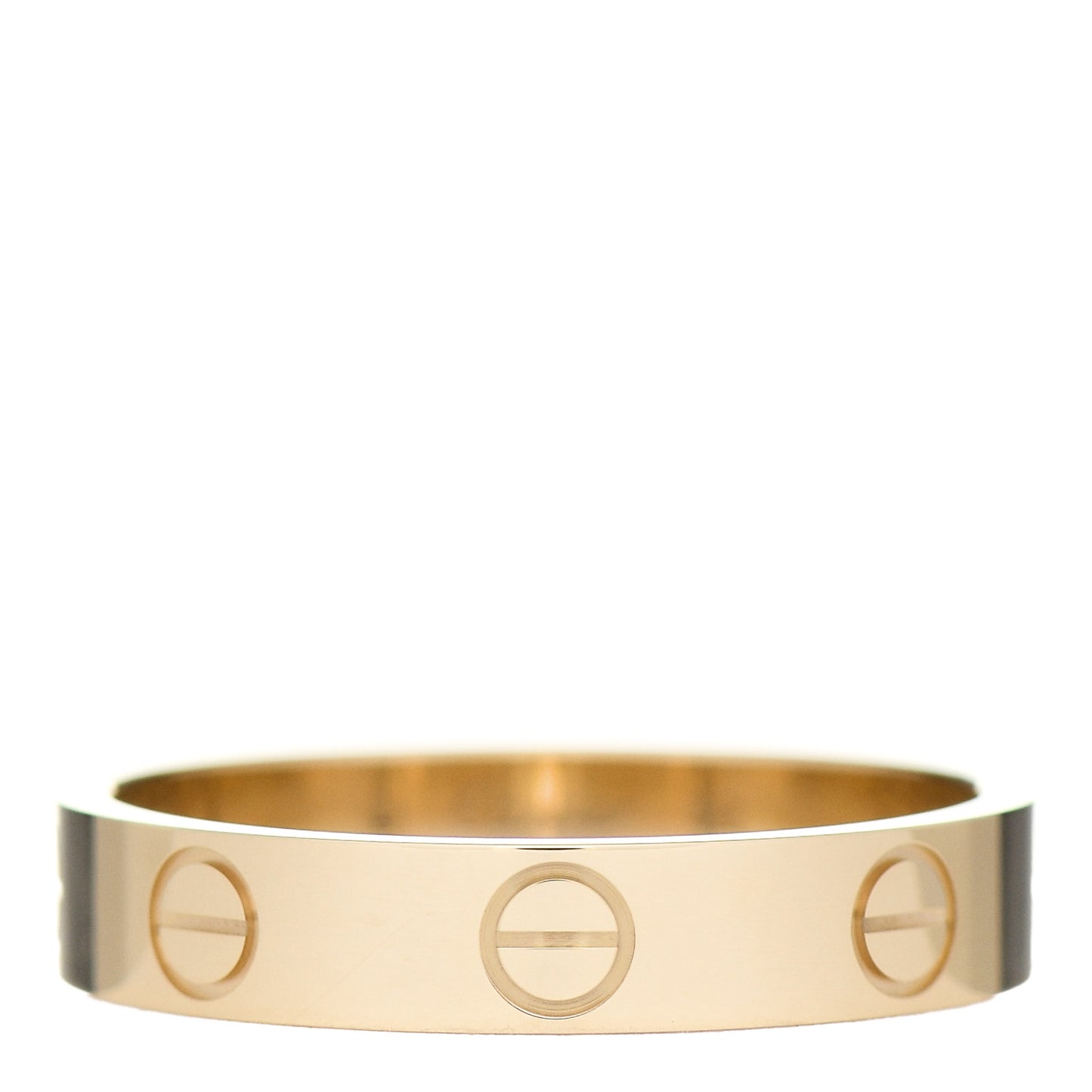 18K Yellow Gold 3.5mm LOVE Wedding Band Ring 52 6