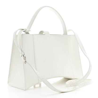 Balenciaga Grained Calfskin XS Hourglass East West Tote White 3 of 11
