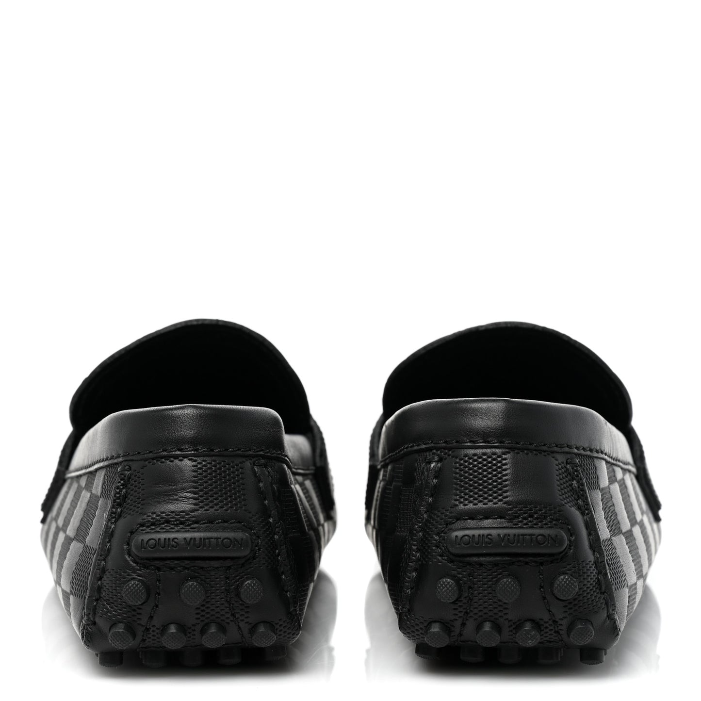 Damier Infini Hockenheim Moccasin Loafers 7 Onyx