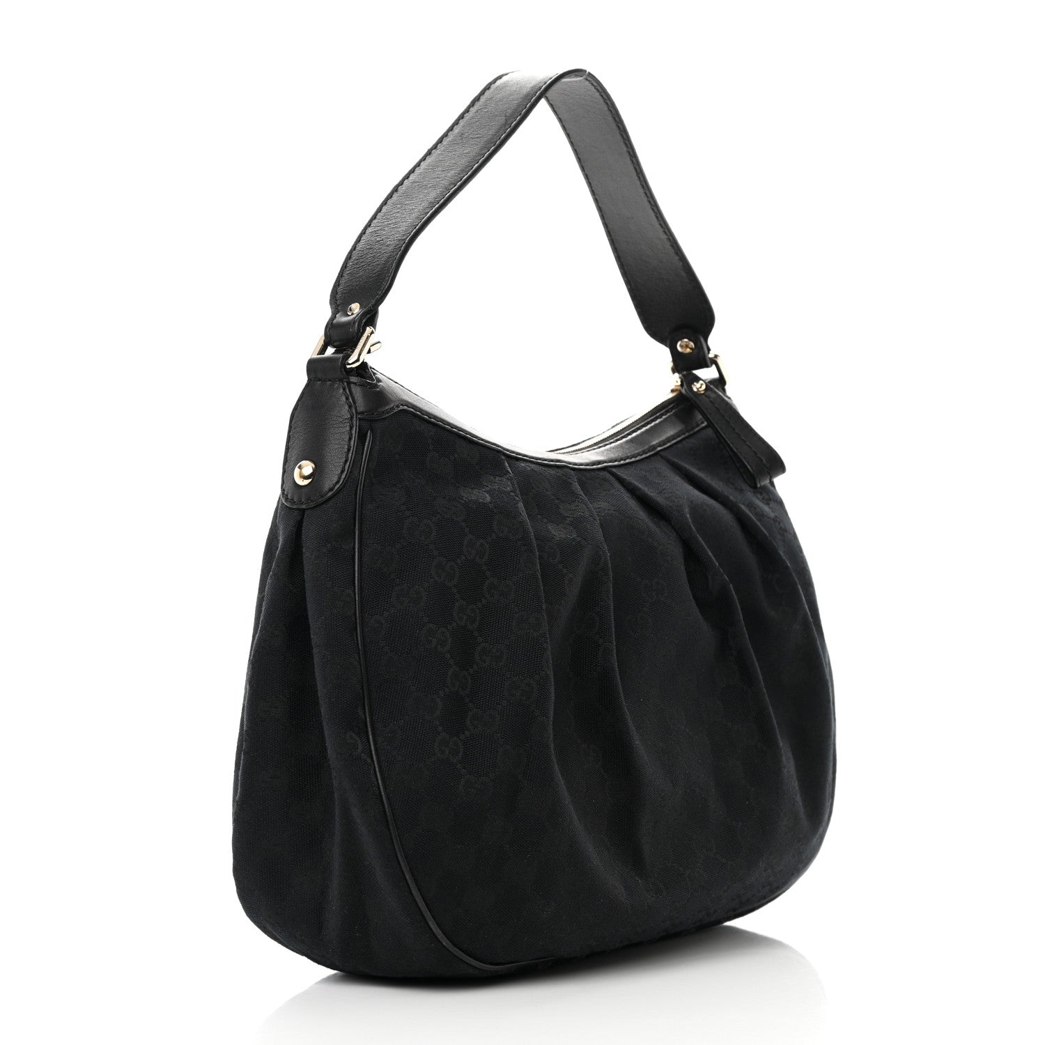 Gucci Monogram Medium Sukey Hobo Black 3 of 17