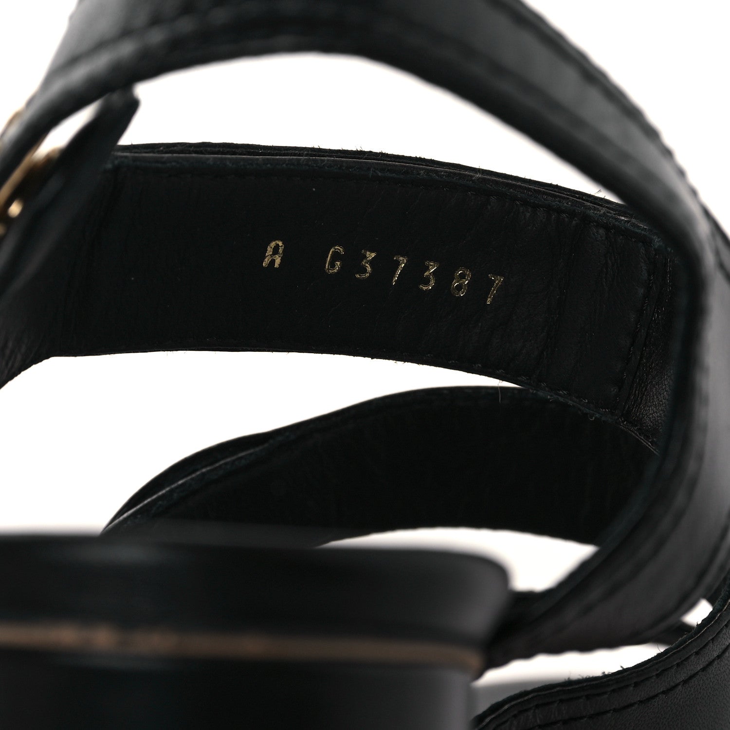 Chanel Goatskin CC Turnlock Sandals 37.5 Black 8 of 9
