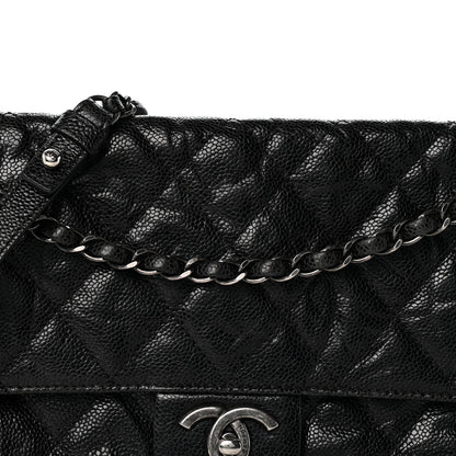 Chanel Crumpled Grained Calfskin Jumbo CC Crave Flap Black 7 of 12