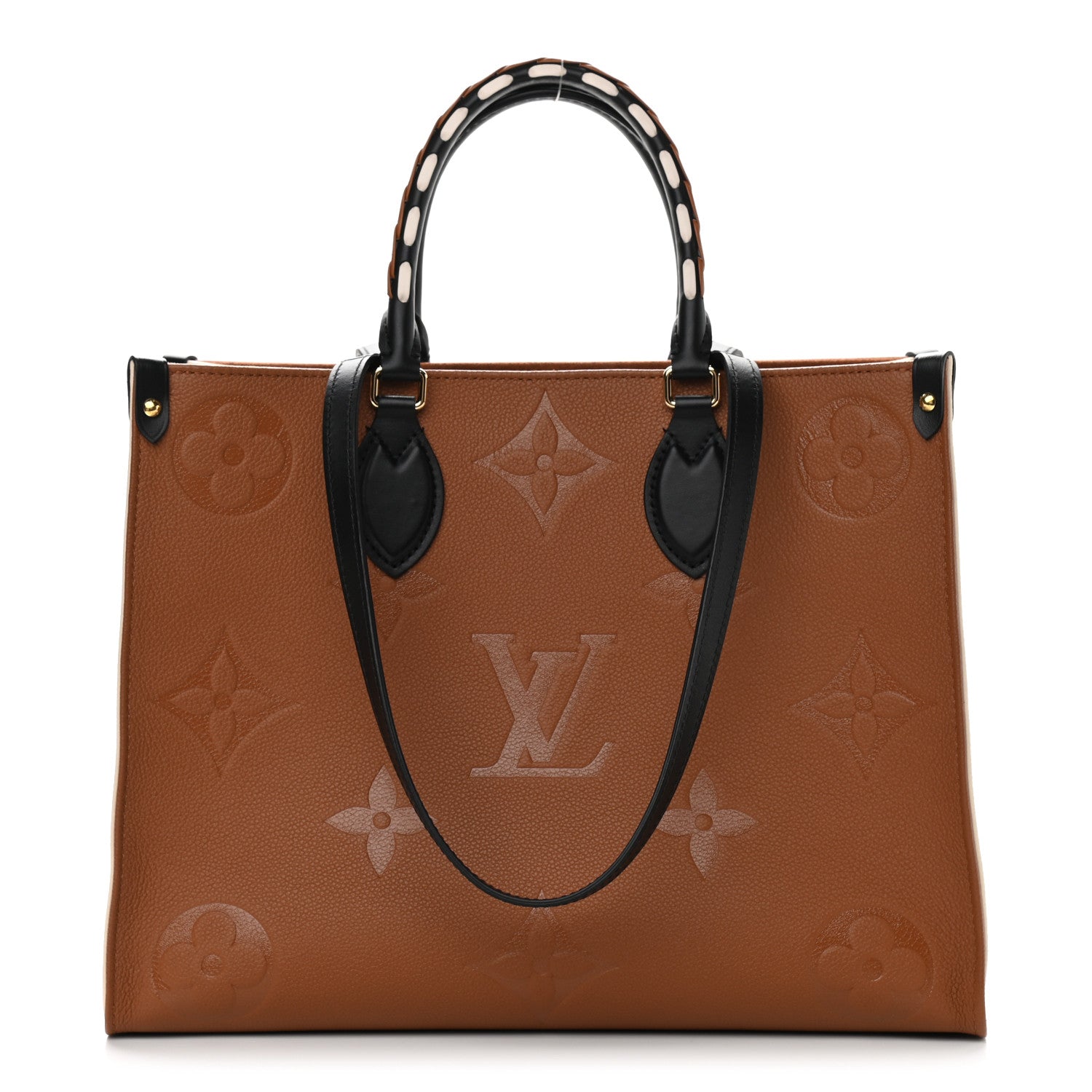 Louis Vuitton Empreinte Monogram Giant Wild At Heart Onthego MM Caramel 1 of 8