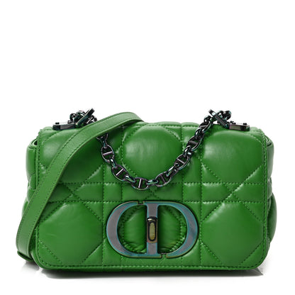 Christian Dior Calfskin Macrocannage Mini Caro Bag Green 1 of 8