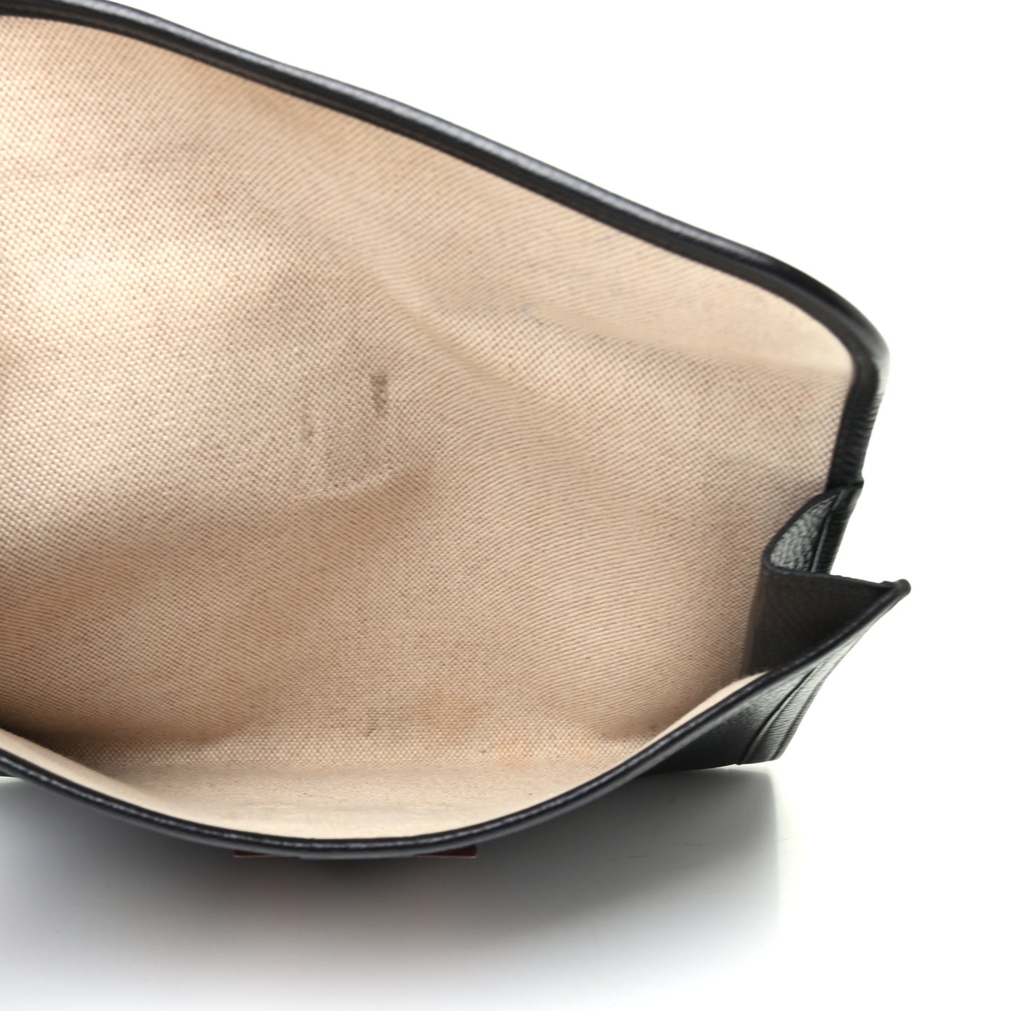 Togo Swift Jige PM Clutch Black Gold