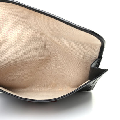 Hermes Togo Swift Jige PM Clutch Black Gold 5 of 8