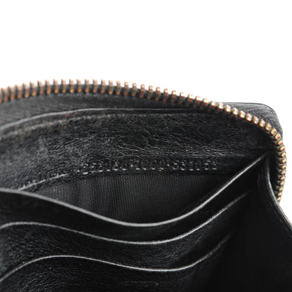 Balenciaga Agneau Classic Hardware Money Wallet Black 8 of 10