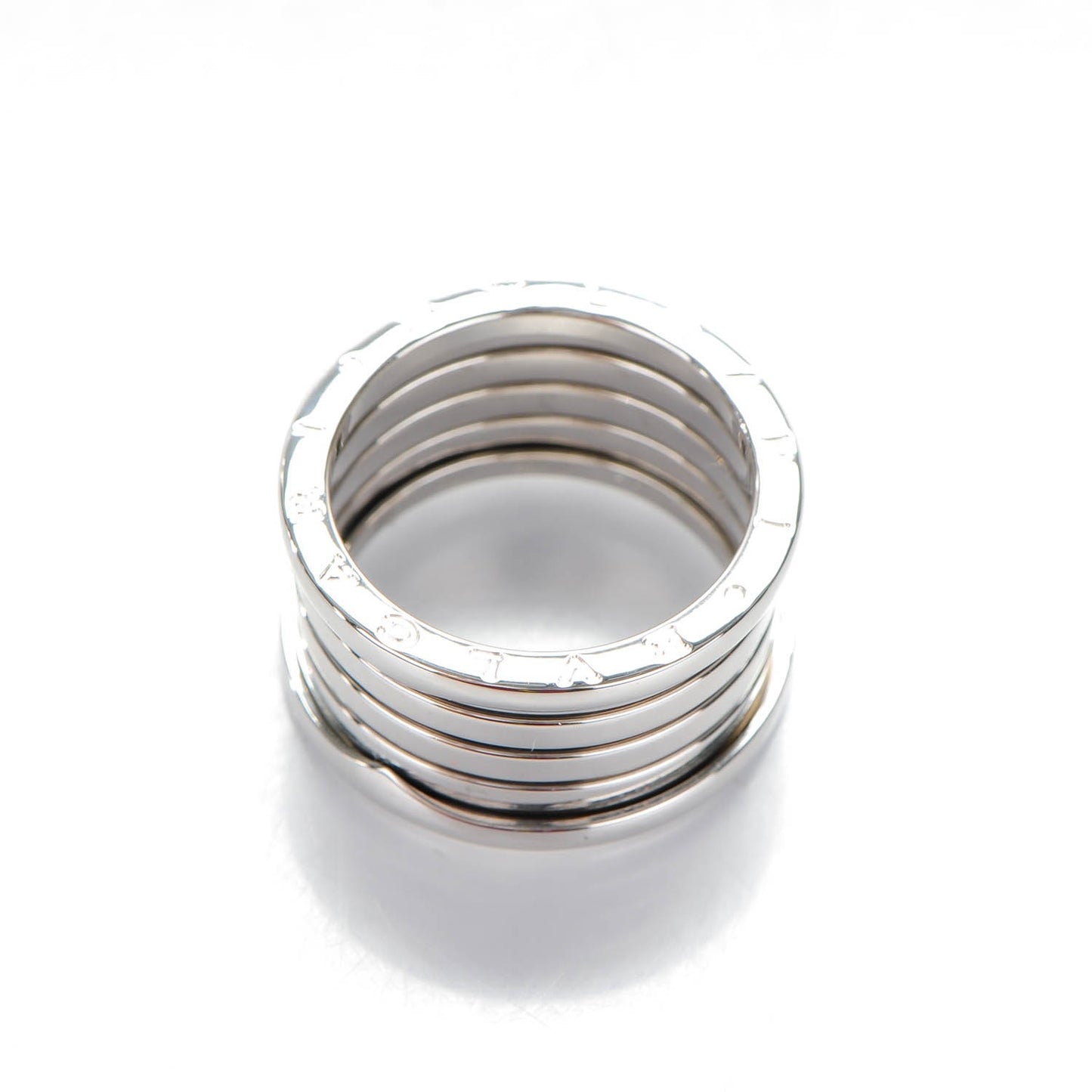 18K White Gold B.Zero1 Four-Band Ring 62 10
