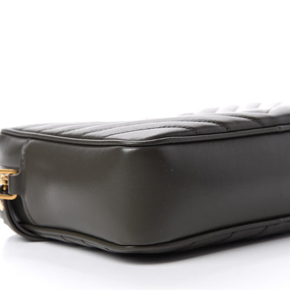 Saint Laurent Calfskin Matelasse Monogram Lou Camera Bag Sea Pebble 6 of 10