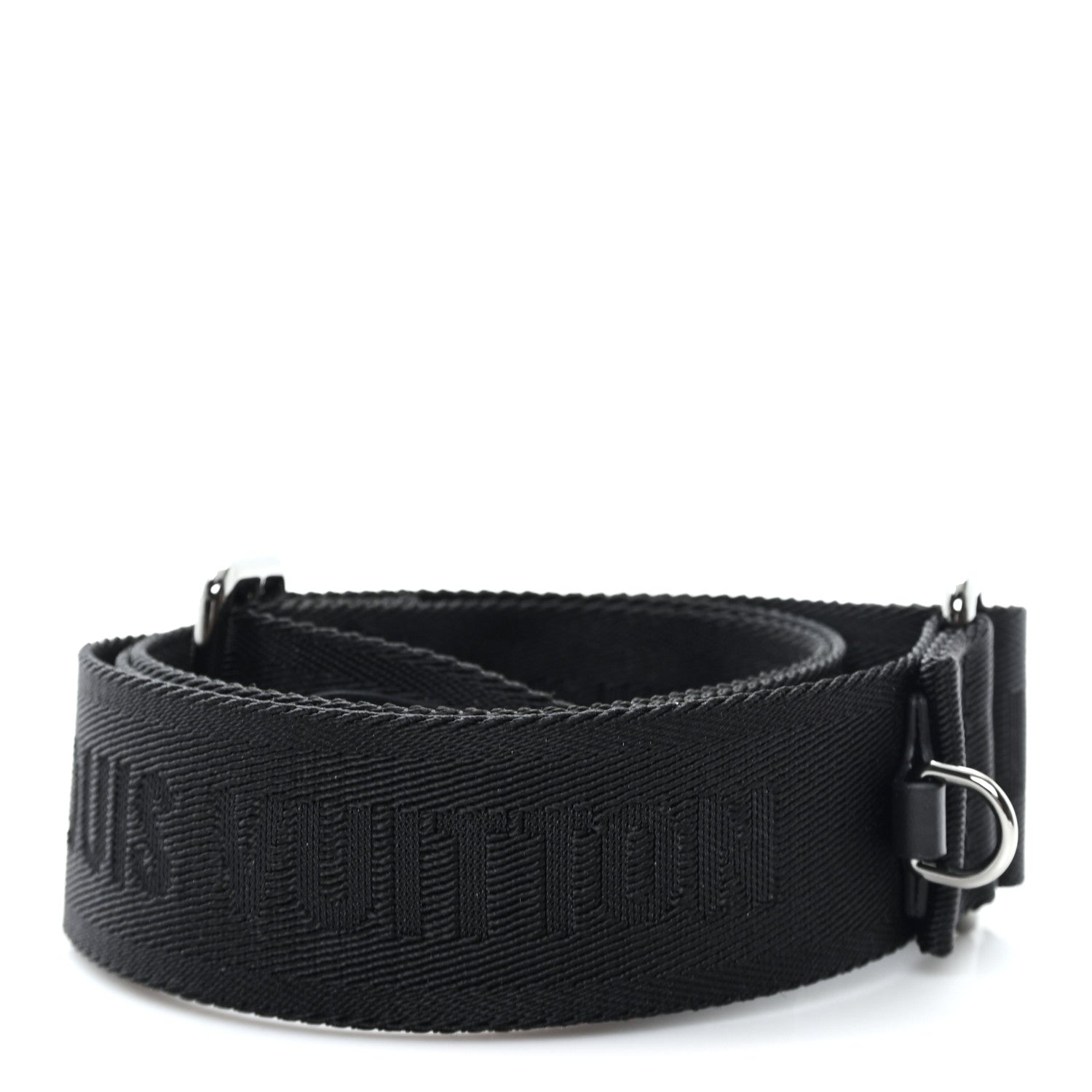 Louis Vuitton Jacquard Canvas Keepall Bandouliere Adjustable Shoulder Strap Black 2 of 3