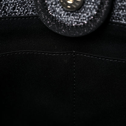 Chanel Lurex Boucle Small Deauville Tote Black 10 of 10