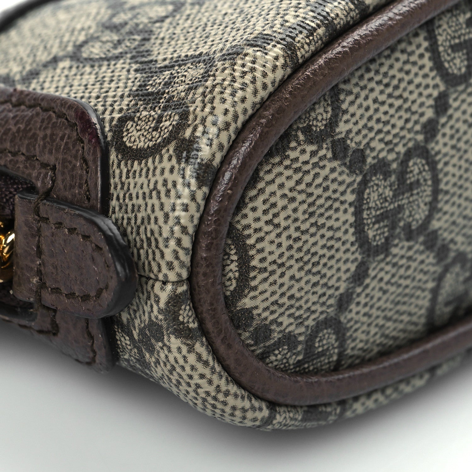 Gucci GG Supreme Monogram Web Ophidia Dome Key Pouch Beige New Acero 9 of 11