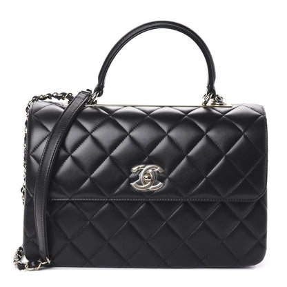 Chanel Lambskin Quilted Medium Trendy CC Flap Dual Handle Bag Black 1 of 10