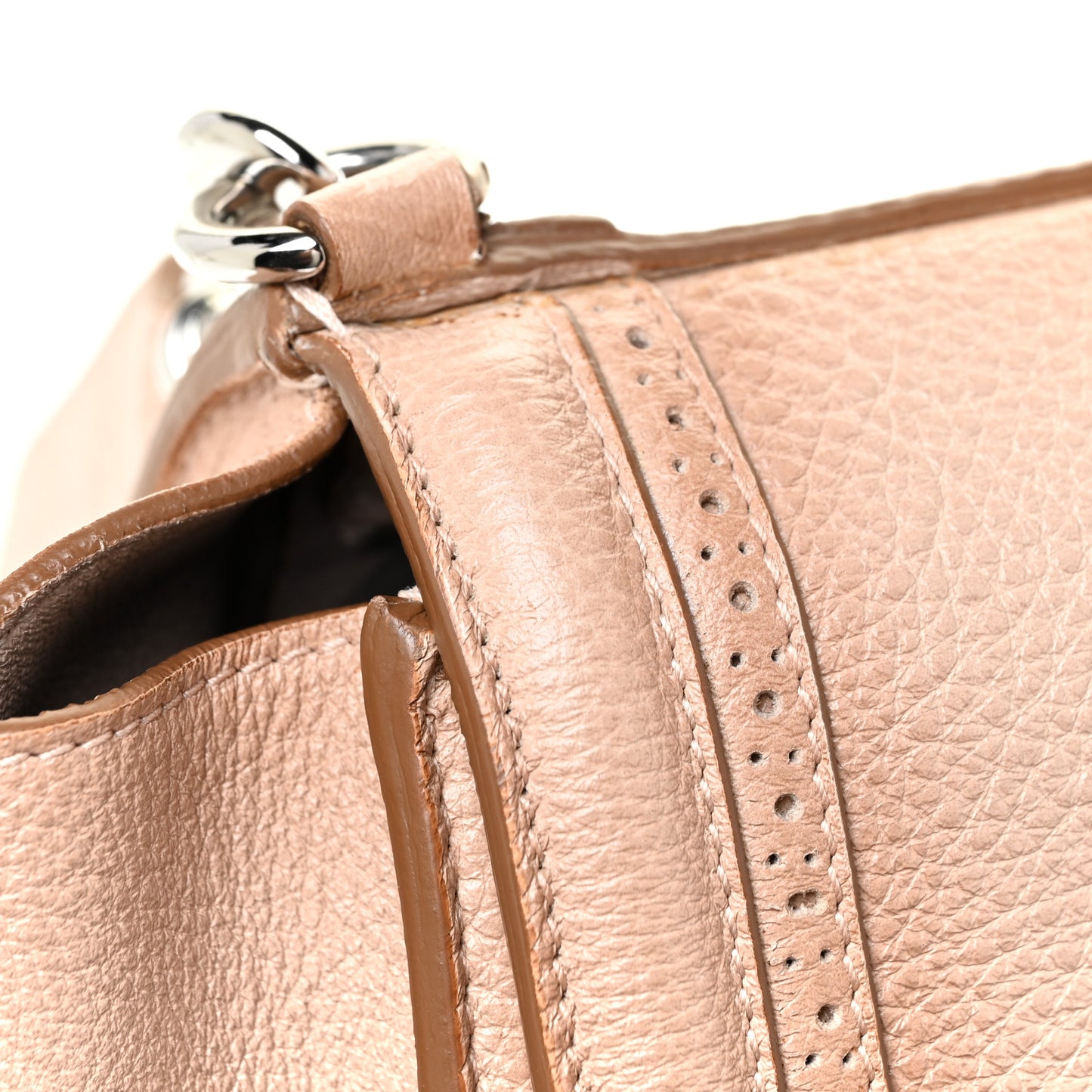 Calfskin Medium Sofia Satchel Beige