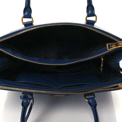 Prada Saffiano Medium Galleria Double Zip Tote Baltico 5 of 11