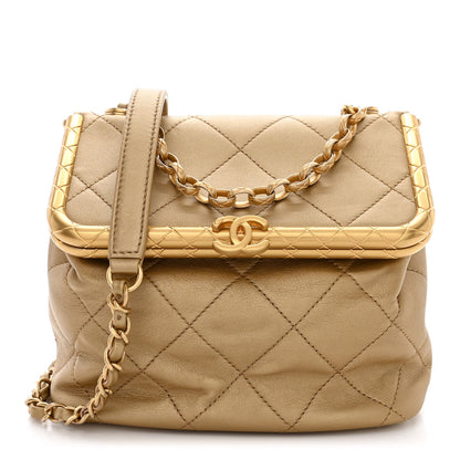 Chanel Metallic Lambskin Quilted My Crush Bag Gold 1 of 10
