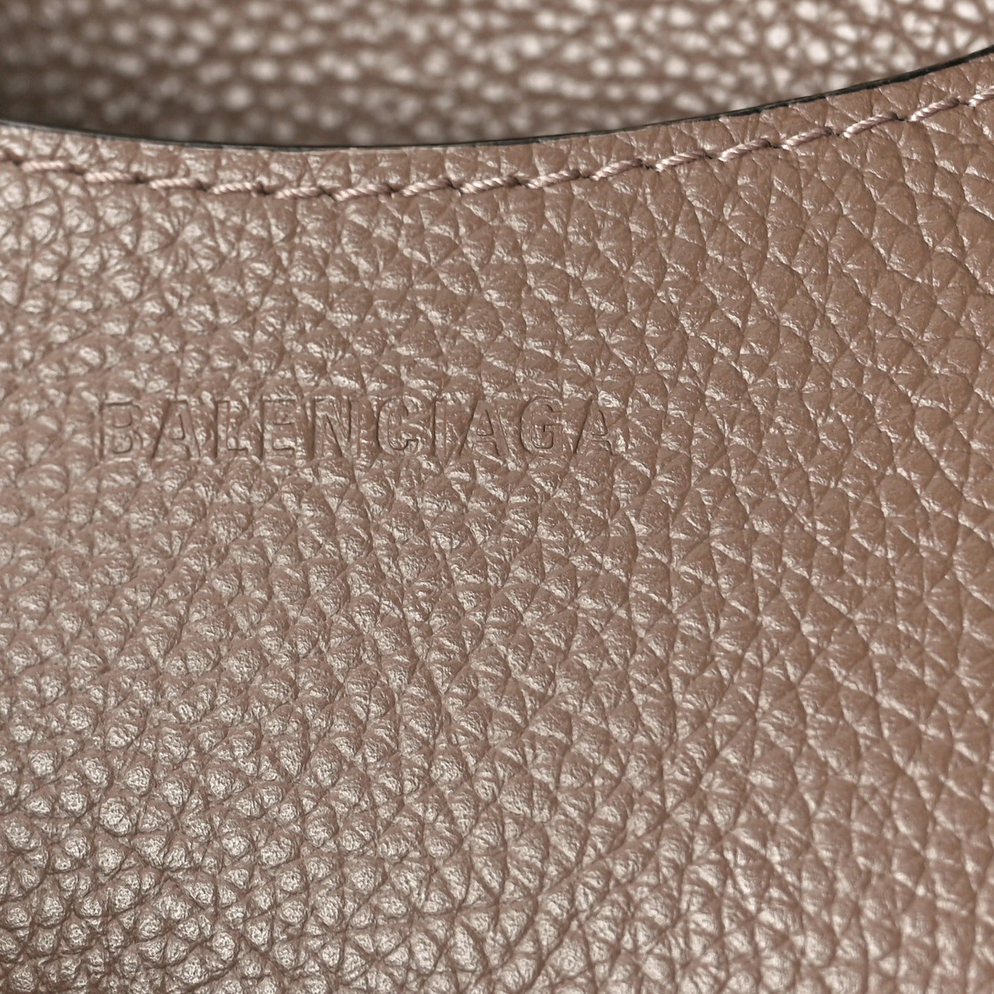 Grained Calfskin Neo Classic Silver Hardware S City Mink Grey