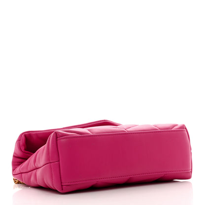 Saint Laurent Lambskin Quilted Toy Loulou Puffer Monogram Chain Satchel Bubblegum 4 of 9