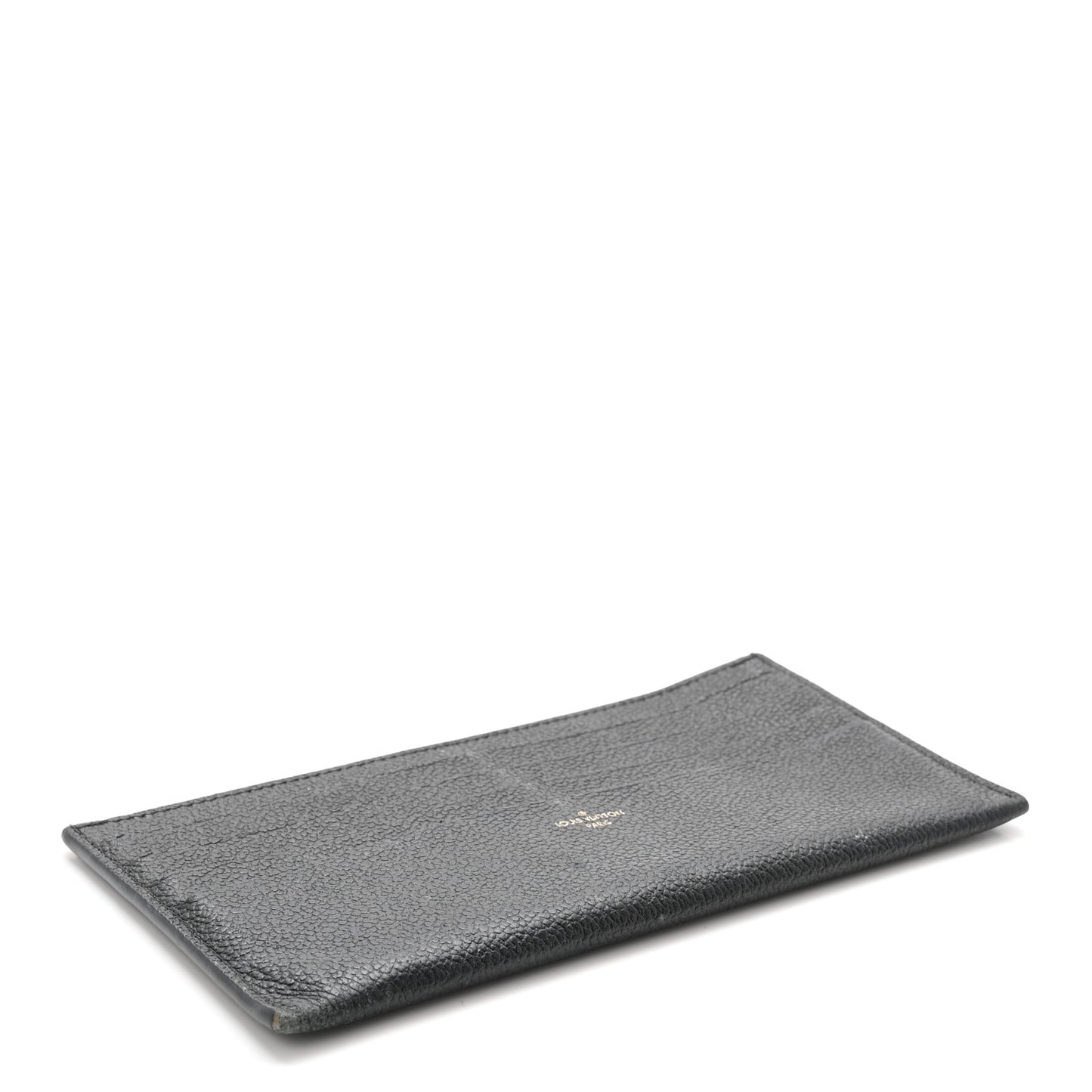 Calfskin Felicie Chain Wallet Card Holder Insert Black
