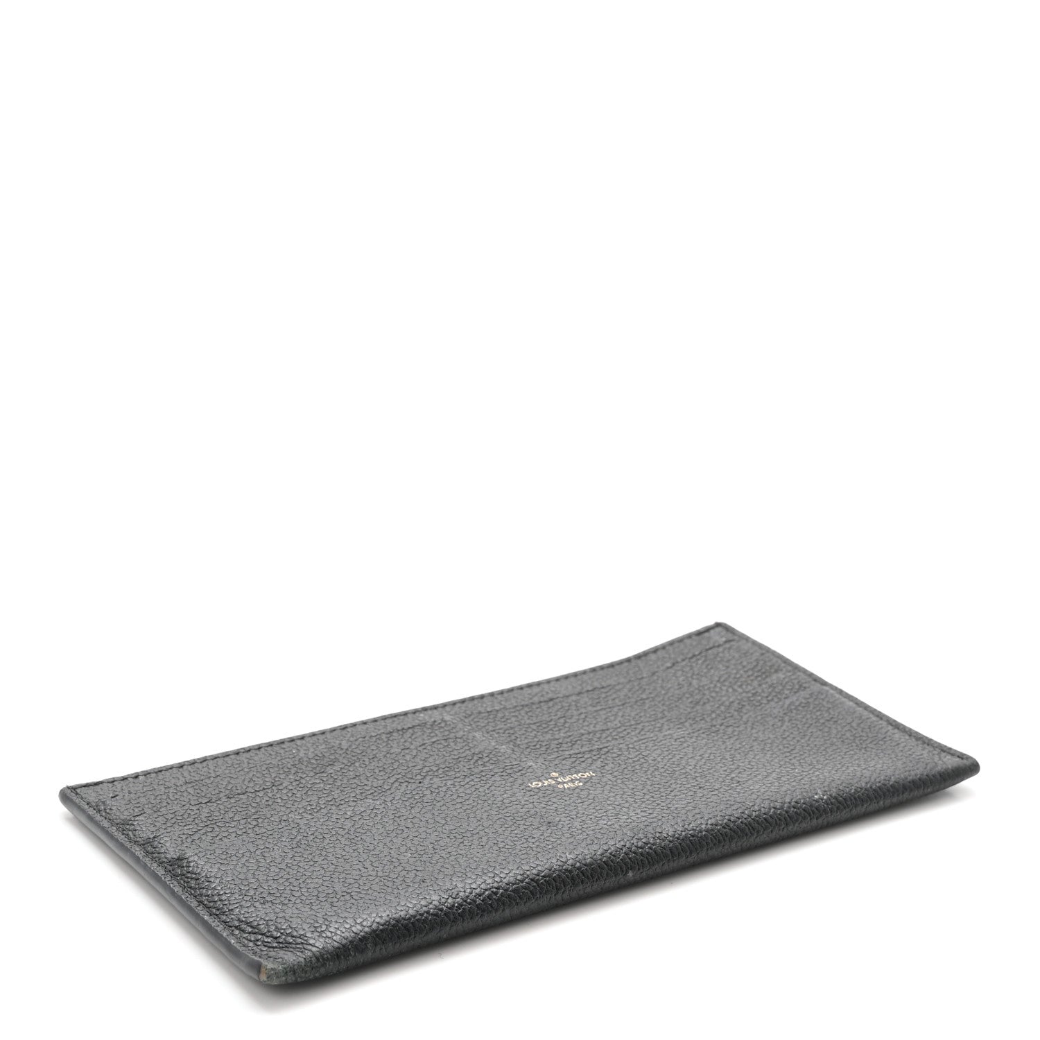 Louis Vuitton Calfskin Felicie Chain Wallet Card Holder Insert Black 4 of 6