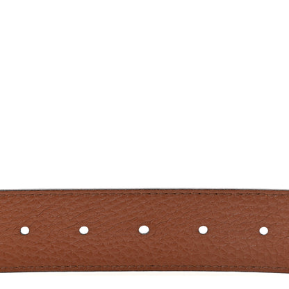Louis Vuitton Calfskin 30mm LV Initiales Reversible Belt 95 38 Black Brown 4 of 5