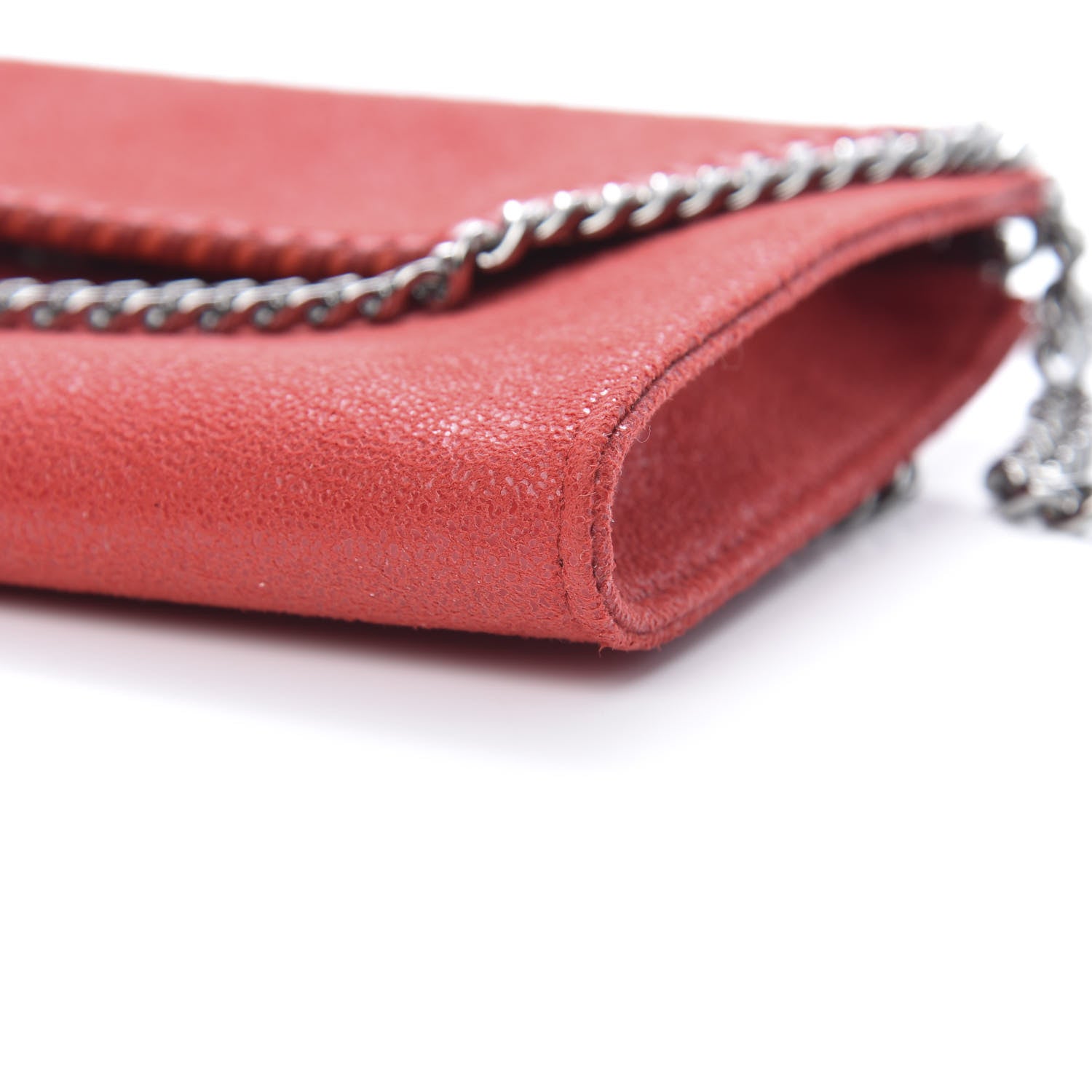 Stella McCartney Shaggy Deer Mini Falabella Crossbody Bag Cherry 9 of 9