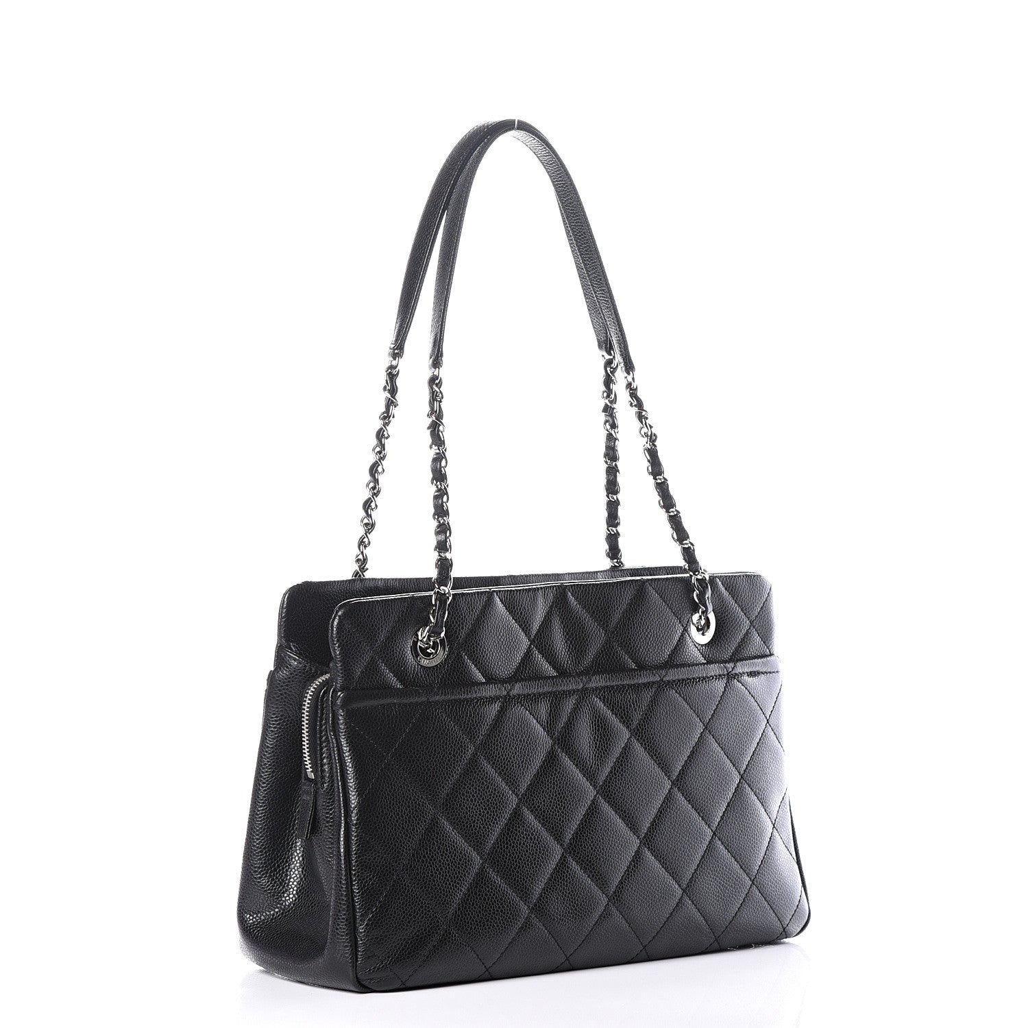 Chanel Caviar Quilted Timeless CC Soft Tote Black 2 of 10