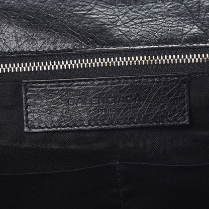 Balenciaga Agneau Arena Foldover Messenger Black 6 of 8