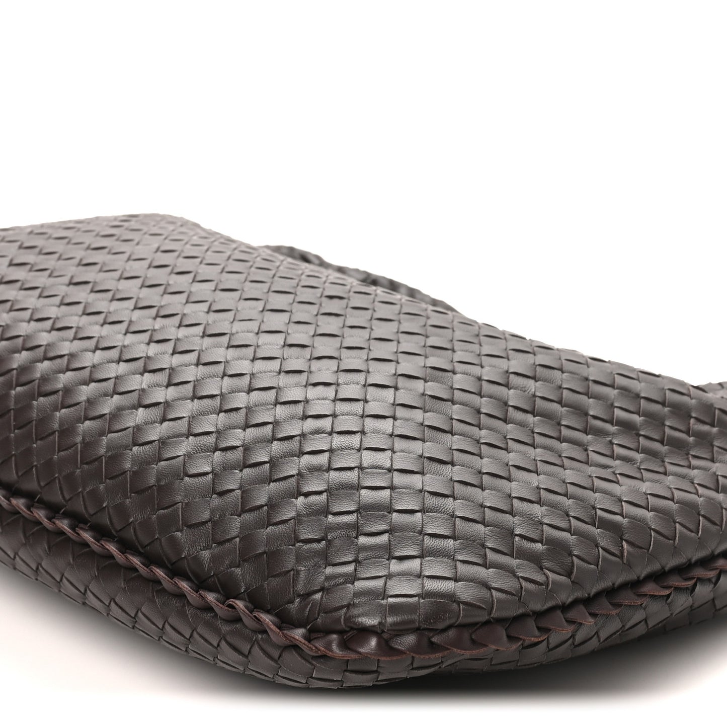 Nappa Intrecciato Large Veneta Hobo Ebano