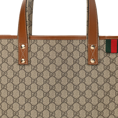 Gucci GG Plus Monogram Medium Signature Web Loop Tote Brown 8 of 11