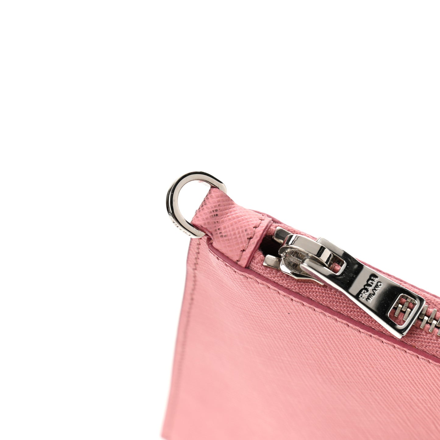 Saffiano Flat Zip Wristlet Petalo