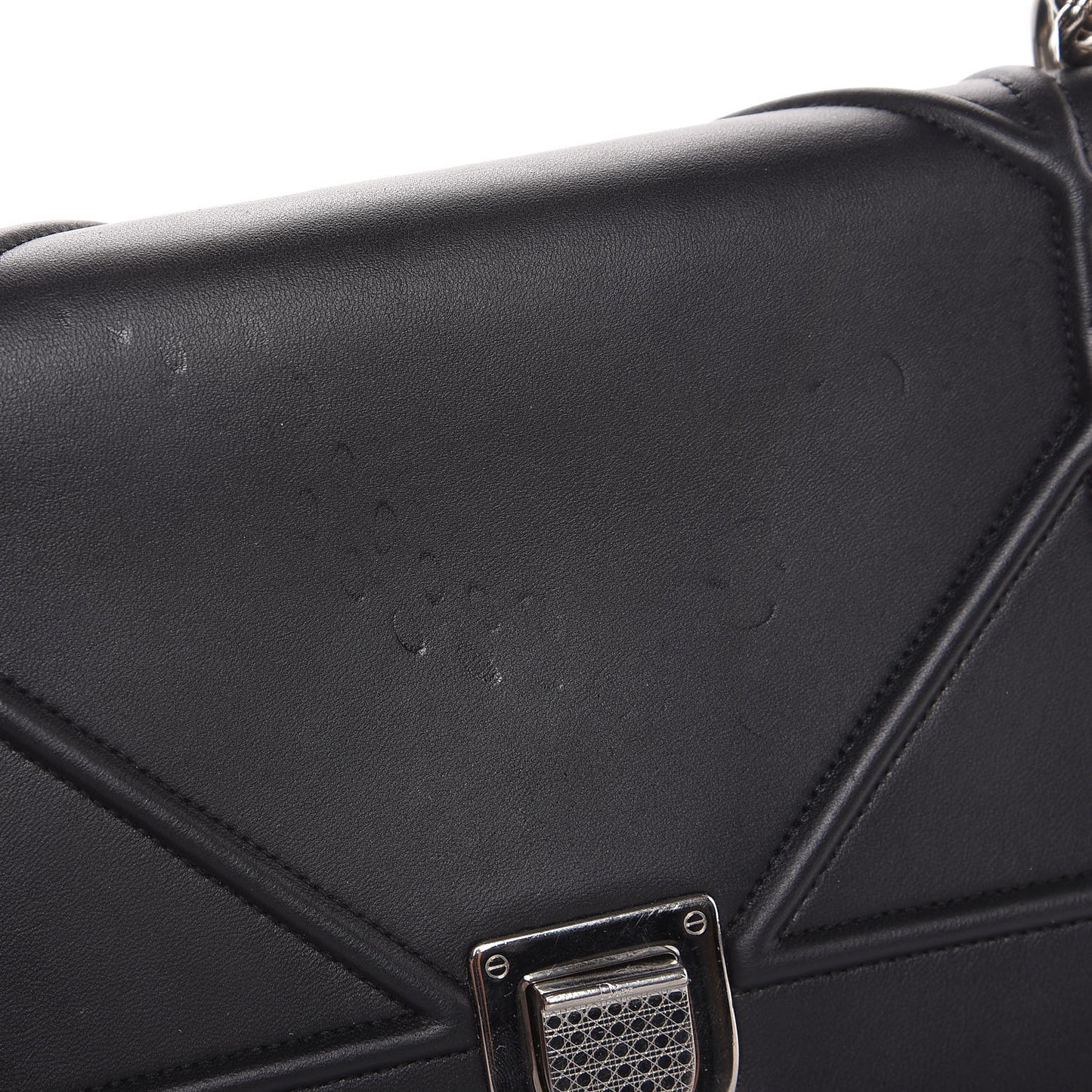 Lambskin Medium Diorama Flap Bag Black