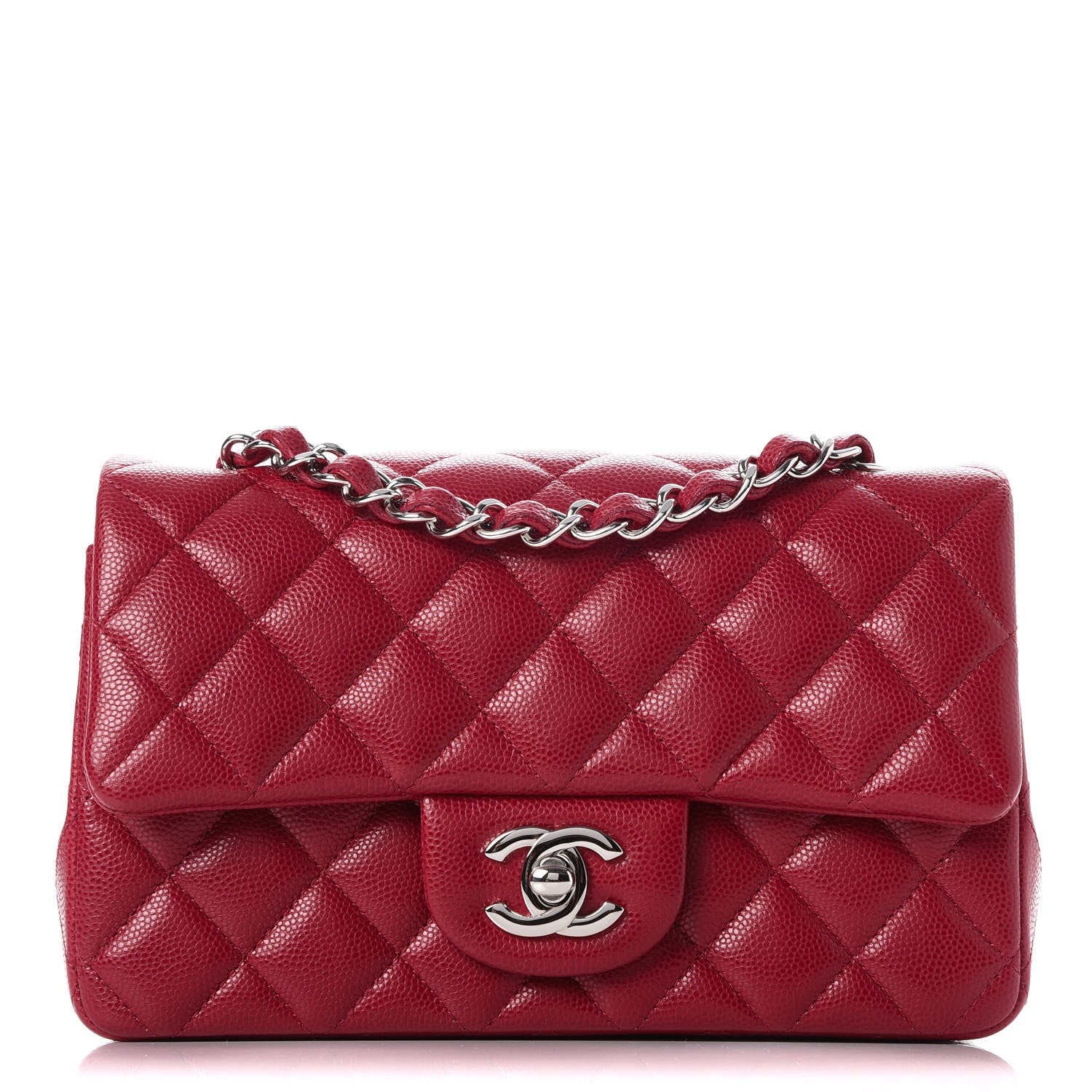 Chanel Caviar Quilted Mini Rectangular Flap Pink 1 of 7