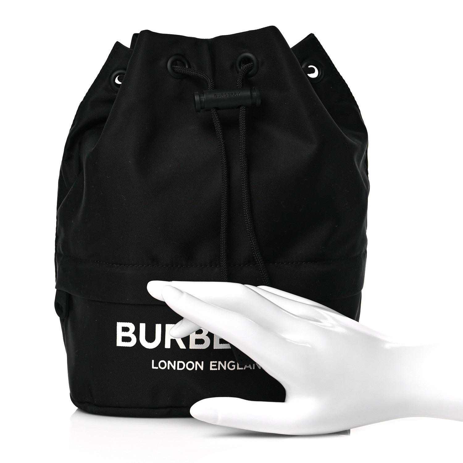 Burberry Econyl Phoebe Drawcord Pouch Black 2 of 9