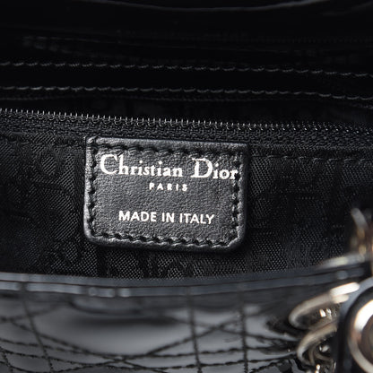 Christian Dior Patent Cannage Mini Lady Dior Black 6 of 9