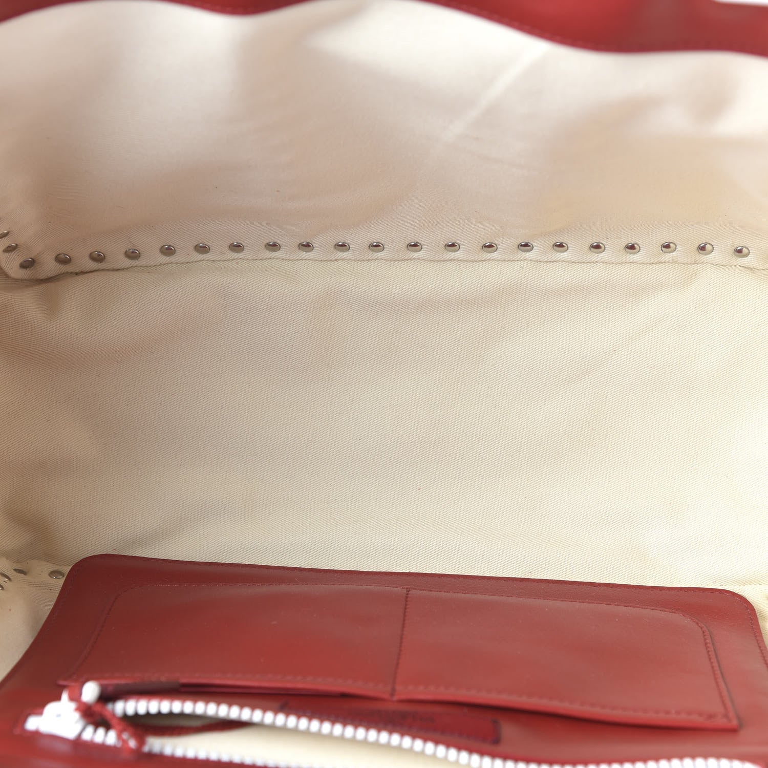 Valentino Garavani Vitello Colorblock Free Rockstud Tote Rosso Valentino White 6 of 10