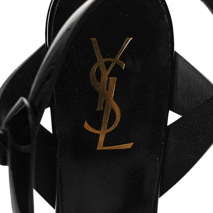 Saint Laurent Patent Tribute 75 Platform Sandals 39 Black 8 of 9